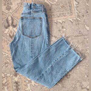 Abercrombie & Fitch Jeans 90s Relaxed High Rise Curve Love Distressed Spliced